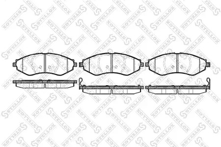 656 022-SX STELLOX Колодки тормозные дисковые передние комплект